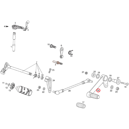 AP8235011 | LEVA CAMBIO | PIAGGIO RICAMBI ORIGINALI