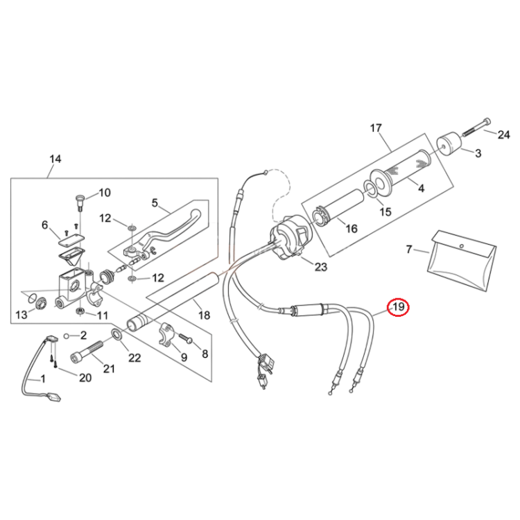 AP8214180 | CAVO GAS | PIAGGIO RICAMBI ORIGINALI