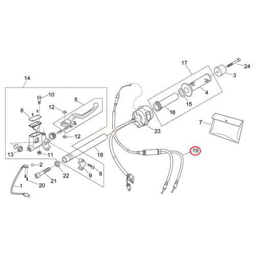 AP8214180 | CAVO GAS | PIAGGIO RICAMBI ORIGINALI