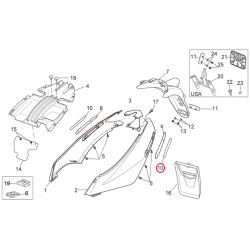 AP8166438 | TARGHETTA PRESPAZ.SPORTCITY | PIAGGIO RICAMBI ORIGINALI