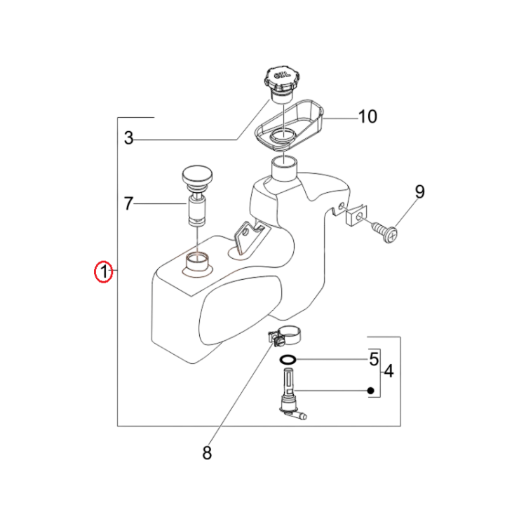 6212175 | SERBATOIO OLIO COMPL. | PIAGGIO RICAMBI ORIGINALI