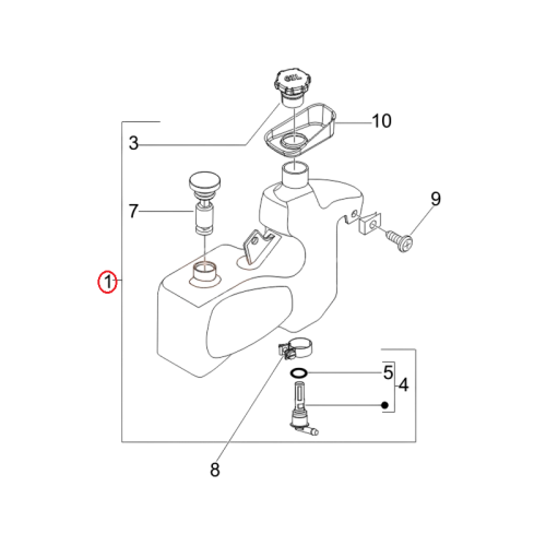 6212175 | SERBATOIO OLIO COMPL. | PIAGGIO RICAMBI ORIGINALI