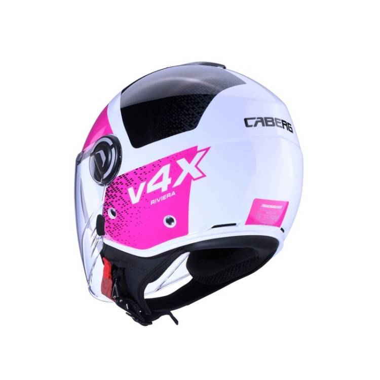 CASCO JET RIVIERA V4X ALPHA BIANCO/NERO/FUCSIA | CABERG