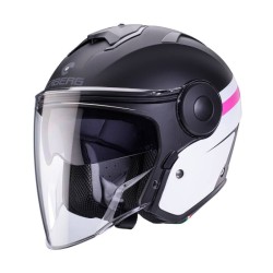 CASCO JET SOHO ZEPHYR MATT BLACK  WHITE  FUCHSIA | CABERG