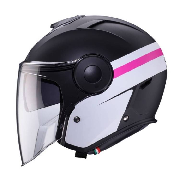 CASCO JET SOHO ZEPHYR MATT BLACK  WHITE  FUCHSIA | CABERG