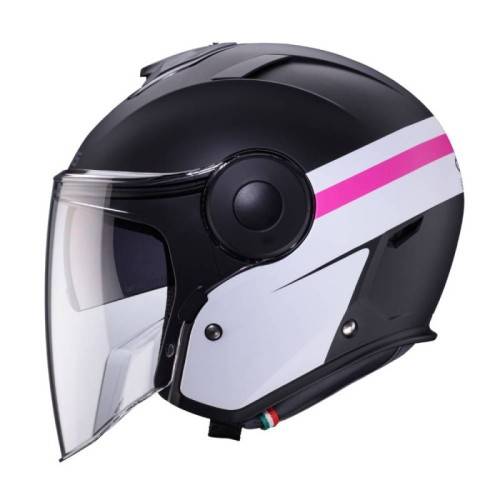 CASCO JET SOHO ZEPHYR MATT BLACK  WHITE  FUCHSIA | CABERG