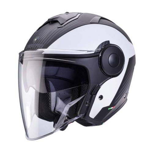CASCO JET SOHO MILANO MATT BLACK  WHITE | CABERG