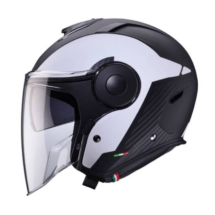 CASCO JET SOHO MILANO MATT BLACK  WHITE | CABERG