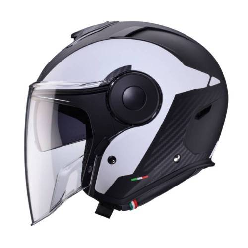CASCO JET SOHO MILANO MATT BLACK  WHITE | CABERG