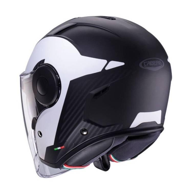 CASCO JET SOHO MILANO MATT BLACK  WHITE | CABERG