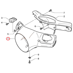 59836100ND | COPRIMANUBRIO ANT. | PIAGGIO RICAMBI ORIGINALI