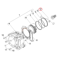 484908 | SEGMENTO RASCH.72X1 KOENIG | PIAGGIO RICAMBI ORIGINALI