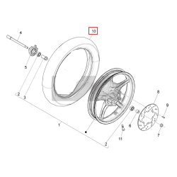 1C000146 | PNEUMATICO ANT. 80/90-15 | PIAGGIO RICAMBI ORIGINALI