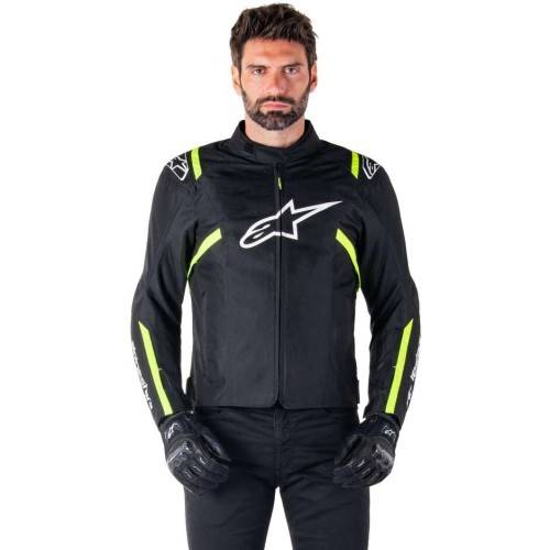 T-SPS V2 WP GIACCA BLACK WHITE YELLOW FLUO | ALPINESTARS