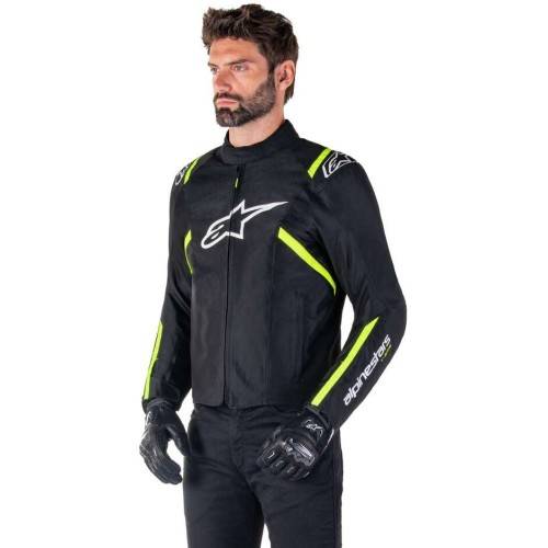 T-SPS V2 WP GIACCA BLACK WHITE YELLOW FLUO | ALPINESTARS
