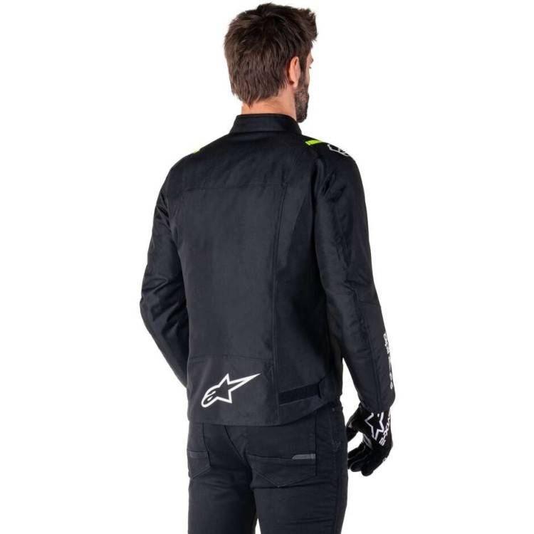 T-SPS V2 WP GIACCA BLACK WHITE YELLOW FLUO | ALPINESTARS