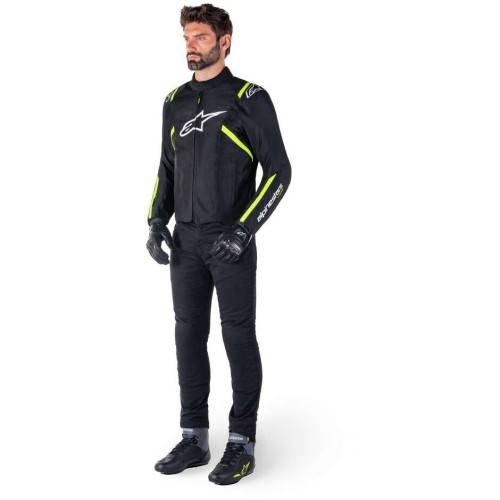 T-SPS V2 WP GIACCA BLACK WHITE YELLOW FLUO | ALPINESTARS