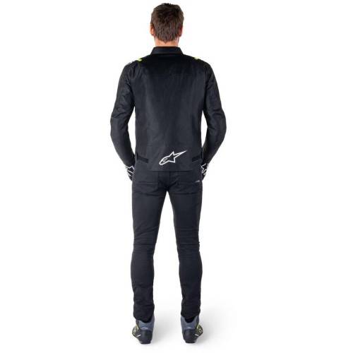 T-SPS V2 WP GIACCA BLACK WHITE YELLOW FLUO | ALPINESTARS
