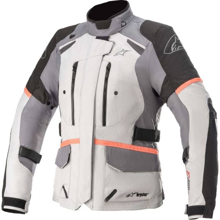 STELLA ANDES V3 DRYSTAR GIACCA ICE GRAY DARK GRAY BLACK CORAL | ALPINESTARS