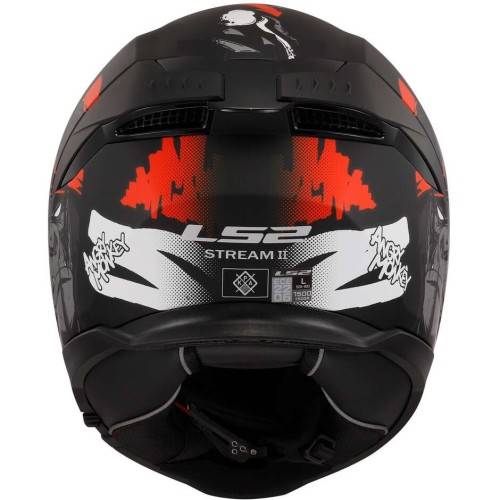 CASCO INTEGRALE LS2 FF808 STREAM II ANGRY MONKEY M.BLACK RED-06