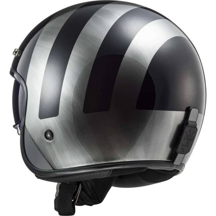 CASCO JET LS2 OF601 BOB II LINES BLACK JEANS-06