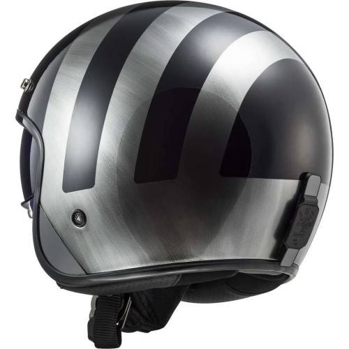 CASCO JET LS2 OF601 BOB II LINES BLACK JEANS-06