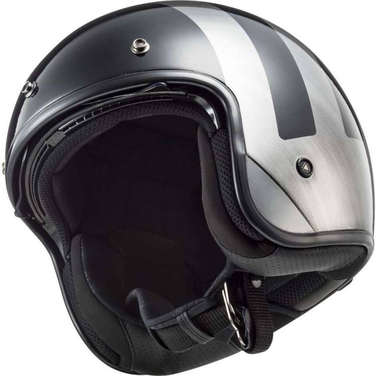 CASCO JET LS2 OF601 BOB II LINES BLACK JEANS-06