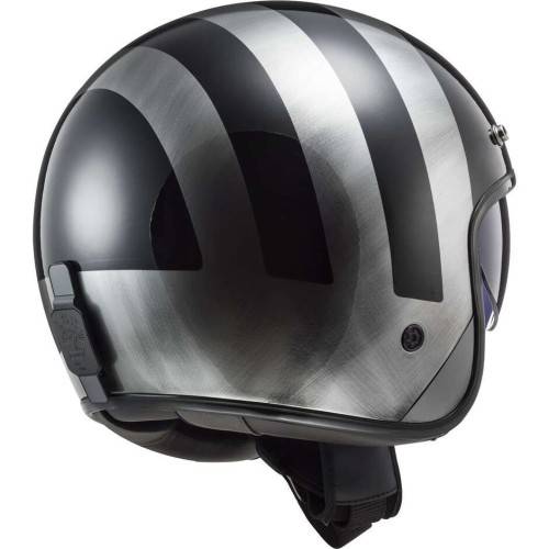 CASCO JET LS2 OF601 BOB II LINES BLACK JEANS-06