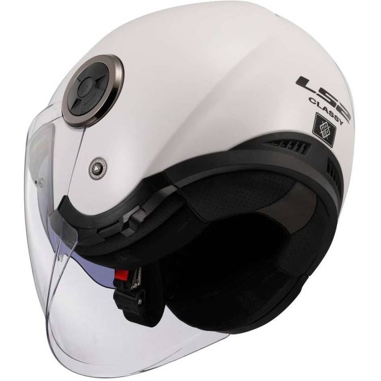 CASCO JET LS2 OF620 CLASSY SOLID WHITE-06