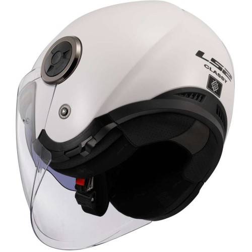 CASCO JET LS2 OF620 CLASSY SOLID WHITE-06