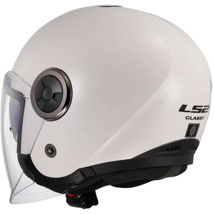 CASCO JET LS2 OF620 CLASSY SOLID WHITE-06