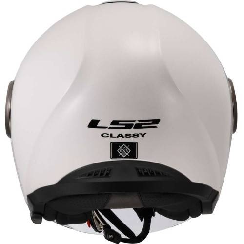 CASCO JET LS2 OF620 CLASSY SOLID WHITE-06