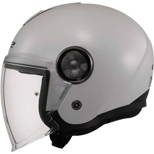 CASCO JET LS2 OF620 CLASSY SOLID PEARL GREY-06
