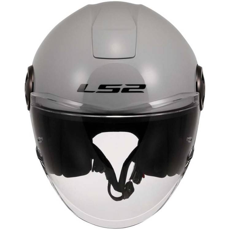 CASCO JET LS2 OF620 CLASSY SOLID PEARL GREY-06