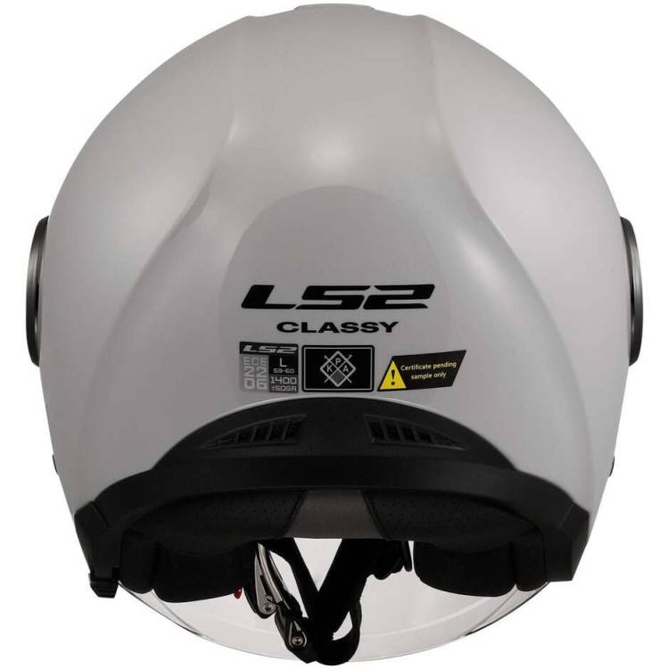 CASCO JET LS2 OF620 CLASSY SOLID PEARL GREY-06