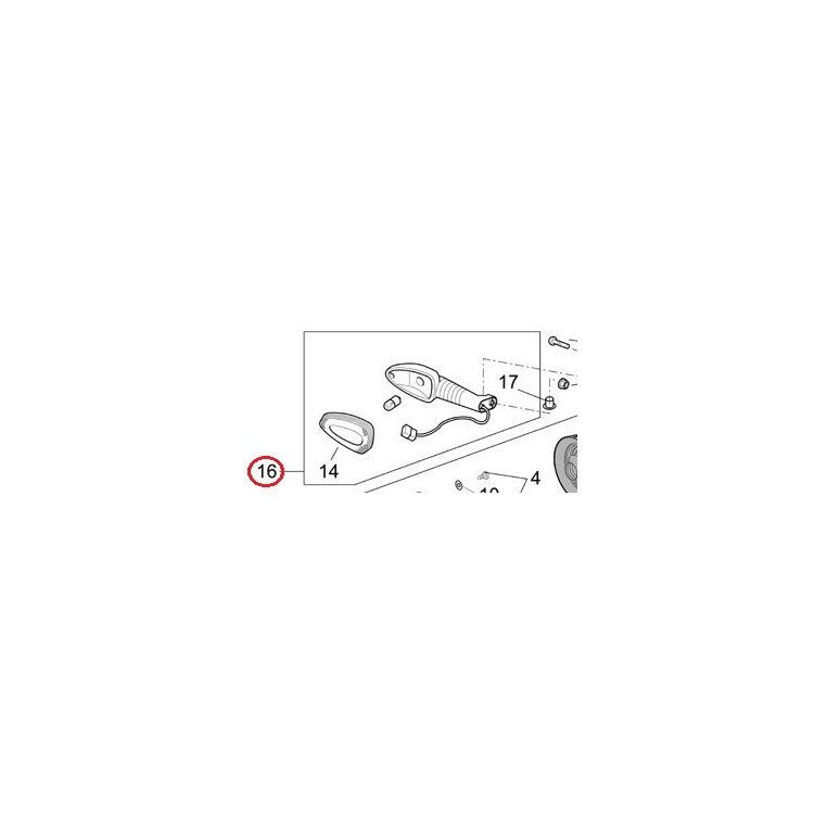 AP8127514 | INDICATORE DIREZ.ANT.DX | PIAGGIO RICAMBI ORIGINALI