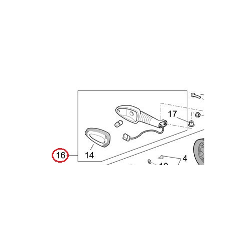 AP8127514 | INDICATORE DIREZ.ANT.DX | PIAGGIO RICAMBI ORIGINALI