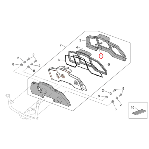 AP8127155 | PULSANTE CRUSCOTTO | PIAGGIO RICAMBI ORIGINALI