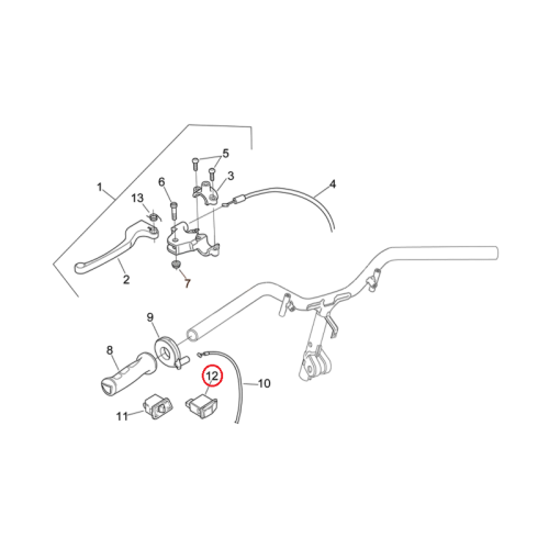 AP8124209 | PULSANTE AVVISATORE ACUSTICO | PIAGGIO RICAMBI ORIGINALI
