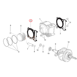 AP8122493 | GUARNIZIONE TESTA | PIAGGIO RICAMBI ORIGINALI