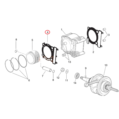 AP8122493 | GUARNIZIONE TESTA | PIAGGIO RICAMBI ORIGINALI