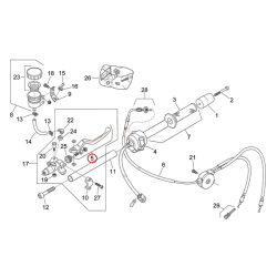 AP8118460 | LEVA FRENO ANT.NUDA | PIAGGIO RICAMBI ORIGINALI
