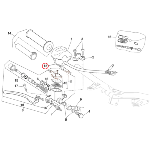 AP8114497 | CAVO GAS | PIAGGIO RICAMBI ORIGINALI