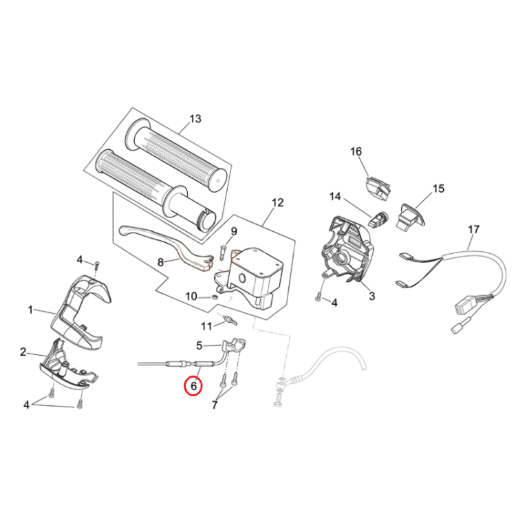 AP8114476 | CAVO GAS | PIAGGIO RICAMBI ORIGINALI
