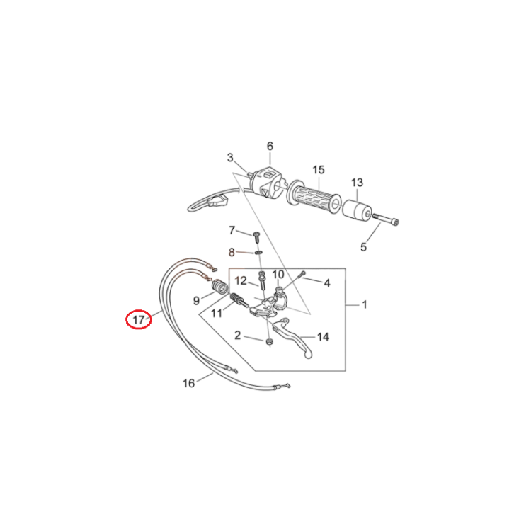 AP8114338 | CAVO STARTER | PIAGGIO RICAMBI ORIGINALI