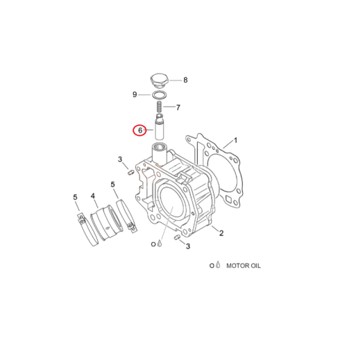 AP0236490 | PISTONE TENDICATENA | PIAGGIO RICAMBI ORIGINALI