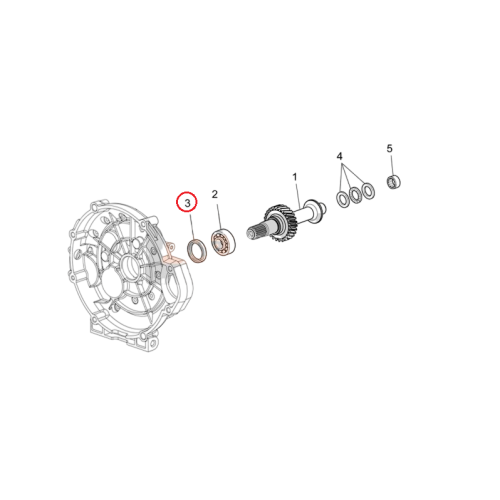 976533 | ANELLO DI TENUTA 25X47X7 VITON | PIAGGIO RICAMBI ORIGINALI