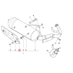 853127 | PROTEZIONE PARACALORE | PIAGGIO RICAMBI ORIGINALI