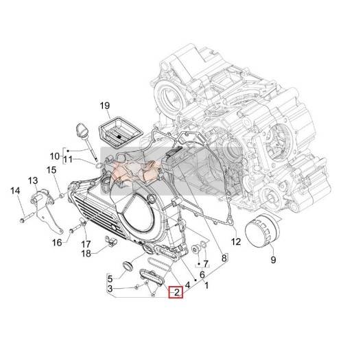 843849 | TUBO CALIBRATORE ARIA | PIAGGIO RICAMBI ORIGINALI