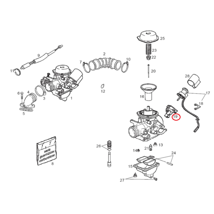 842530 | KIT CORPO STARTER | PIAGGIO RICAMBI ORIGINALI